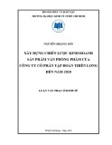 Luận văn Thạc sĩ Kinh tế: Xây dựng chiến lược kinh doanh sản phẩm văn phòng phẩm của Công ty cổ phần tập đoàn Thiên Long đến năm 2020