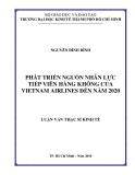 Luận văn Thạc sĩ Kinh tế: Phát triển nguồn nhân lực tiếp viên hàng không của Vietnam Airlines đến năm 2020