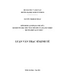 Luận văn Thạc sĩ Kinh tế: Kiểm định lại mối  quan hệ giữa định hướng học hỏi với sự đổi mới của doanh nghiệp - Trường hợp tại TP. Hồ Chí Minh