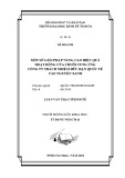 Luận văn Thạc sĩ Kinh tế: Một số giải pháp nâng cao hiệu quả hoạt động của chuỗi cung ứng Công ty TNHH Quốc Tế Cao Nguyên Xanh