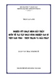 Luận văn Thạc sĩ Kinh tế: Nghiên cứu hoạt động đấu thầu quốc tế tại Tập đoàn công nghiệp cao su Việt Nam - Thực trạng và giải pháp