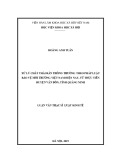 Luận văn Thạc sĩ Luật kinh tế: Xử lý chất thải rắn thông thường theo pháp luật Bảo vệ môi trường Việt Nam hiện nay, từ thực tiễn huyện Vân Đồn, tỉnh Quảng Ninh