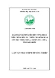 Luận văn Thạc sĩ Kinh tế nông nghiệp: Giải pháp giảm nghèo bền vững theo tiêu chí nghèo đa chiều cho đồng bào dân tộc thiểu số tại huyện Tủa Chùa, tỉnh Điện Biên