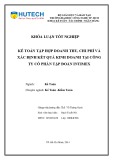 Khoá luận tốt nghiệp: Kế toán tập hợp doanh thu, chi phí và xác định kết quả kinh doanh tại Công ty cổ phần tập đoàn Intimex