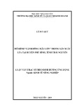 Luận văn Thạc sĩ theo định hướng ứng dụng: Mô hình “cánh đồng mẫu lớn” trong sản xuất lúa tại huyện Phú Bình, tỉnh Thái Nguyên