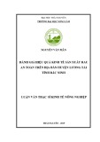 Luận văn Thạc sĩ Kinh tế nông nghiệp: Đánh giá hiệu quả kinh tế sản xuất rau an toàn trên địa bàn huyện Lương Tài tỉnh Bắc Ninh