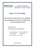 Khoá luận tốt nghiệp: Kế toán tiêu thụ và xác định kết quả kinh doanh tại Công Ty TNHH TM-DV Xây Dựng Phương Nghi