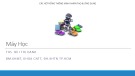 Bài giảng Các hệ thống thông minh nhân tạo và ứng dụng - Chương 7: Máy học