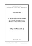 Luận văn Thạc sĩ Kinh tế: Giải pháp xây dựng và phát triển thương hiệu Siêu thị Minh Cầu trong giai đoạn hội nhập WTO