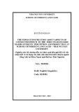 Master thesis English linguistics: The explicit instruction about aspects of connected speech to the first year English major students’ perception and production at school of Foreign Languages – Thai Nguyen university