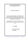 Master thesis English linguistics: An evaluation of students’ autonomy in the advanced education program - Thai Nguyen university of Agriculture and forestry through the model of English club