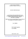 Master thesis English linguistics: An investigation of information and communication technology (ICT) tool to enhance pronunciation ability for adult learners