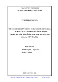 Master thesis English linguistics: The use of group work to enhance speaking skill for students at Tran Phu high school