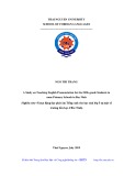 Master thesis English linguistics: A study on teaching English pronunciation for the Fifth-grade students in some primary schools in Bac Ninh