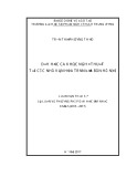 Luận văn Thạc sĩ Lý luận và phương pháp dạy học Âm nhạc: Dạy học ca khúc nghệ thuật tại các Nhà văn hóa trên địa bàn Hà Nội