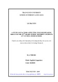 Master thesis English linguistics: A study on factors affecting English speaking skills of the 10th grade ethnic minority students at Van Hoa I high school