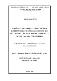 Luận văn Thạc sĩ Quản lý tài nguyên rừng: Nghiên cứu thành phần loài và xác định hàm lượng chất 20- Hydroxyecdysone (20E) của các loài cây thuộc họ Cúc (Asteraceae) tại VQG Tam Đảo, tỉnh Vĩnh Phúc