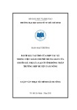 Luận văn Thạc sĩ Chính sách công: Đánh giá vai trò của hợp tác xã trong việc giảm chi phí trung gian của chuỗi giá trị lúa gạo ở tỉnh Đồng Tháp trường hợp huyện Tam Nông