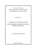 Luận văn Thạc sĩ Chính sách công: Tác động của các yếu tố đặc trưng tới thanh khoản của hệ thống ngân hàng thương mại Việt Nam