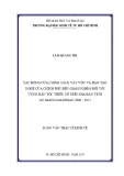 Luận văn Thạc sĩ Kinh tế: Tác động của chính sách vay vốn và đào tạo nghề của chính phủ đến giảm nghèo đối với vùng dân tộc thiểu số trên địa bàn tỉnh An Giang giai đoạn 2008 - 2013