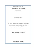 Luận văn Thạc sĩ Kinh tế: Các yếu tố tác động đến hành vi đổi mới cá nhân của người lao động trong khu vực công - Nghiên cứu tại cấp Sở ở Thành phố Hồ Chí Minh