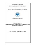 Luận văn Thạc sĩ Chính sách công: Thẩm định dự án mở rộng quốc lộ 1A  đoạn qua tỉnh Quảng Ngãi (km1063+877+km1092+577)