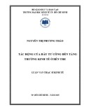 Luận văn Thạc sĩ Kinh tế: Tác động của đầu tư công đến tăng trưởng kinh tế ở Bến Tre