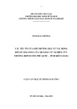 Luận văn Thạc sĩ Chính sách công: Các yếu tố của môi trường đầu tư tác động đến sự hài lòng của nhà đầu tư - Nghiên cứu trường hợp huyện Phú Quốc – tỉnh Kiên Giang