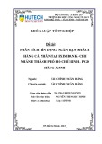 Khoá luận tốt nghiệp: Phân tích tín dụng ngắn hạn khách hàng cá nhân tại Eximbank– chi nhánh thành phố Hồ Chí Minh – PGD Hàng Xanh