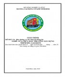 Giáo trình mô đun Bảo dưỡng và sửa chữa hệ thống lái (Nghề Sửa chữa máy thi công xây dựng - Trình độ cao đẳng) - CĐ Cơ Giới Ninh Bình