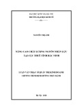 Luận văn Thạc sĩ Quản trị kinh doanh: Nâng cao chất lượng nguồn nhân lực tại Cục thuế tỉnh Bắc Ninh