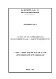 Luận văn Thạc sĩ Quản trị kinh doanh: Tạo động lực cho người lao động tại Công ty TNHH thương mại và dịch vụ Tín Thịnh Hưng Yên