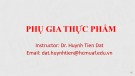 Bài giảng Phụ gia thực phẩm - Chương 1: Giới thiệu
