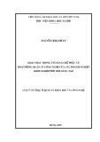 Luận văn Thạc sĩ Quản lý Khoa học và Công nghệ: Khai thác thông tin sáng chế phục vụ hoạt động quản lý công nghệ của các doanh nghiệp khởi nghiệp đổi mới sáng tạo