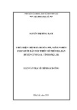 Luận văn Thạc sĩ Chính sách công: Thực hiện chính sách xóa đói, giảm nghèo cho người dân tộc thiểu số trên địa bàn huyện Cư M’gar, tỉnh Đắk Lắk