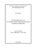 Luận văn Thạc sĩ Quản lý Khoa học và Công nghệ: Ứng dụng khoa học luận của Thomas Samuel Kuhn trong khoa học về chính sách khoa học
