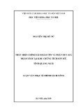 Luận văn Thạc sĩ Chính sách công: Thực hiện chính sách bảo tồn và phát huy giá trị Khu chứng tích Sơn Mỹ, tỉnh Quảng Ngãi