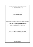 Luận văn Thạc sĩ Chính sách công: Thực hiện chính sách cải cách hành chính trên địa bàn quận Ngũ Hành Sơn, thành phố Đà Nẵng hiện nay