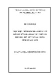 Luận văn Thạc sĩ Chính sách công: Thực hiện chính sách bảo hiểm y tế đối với đồng bào dân tộc thiểu số trên địa bàn huyện Nam Giang, tỉnh Quảng Nam