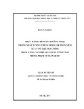 Luận án Tiến sĩ Quản lý khoa học và công nghệ: Thực hành chính sách công nghệ thống nhất tương thích trong hệ phần mềm xử lý dữ liệu địa chính nhằm nâng cao hiệu quả quản lý đất đai trong phạm vi toàn quốc