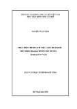 Luận văn Thạc sĩ Chính sách công: Thực hiện chính sách việc làm cho Thanh niên trên địa bàn huyện Duy Xuyên, tỉnh Quảng Nam