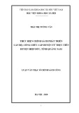 Luận văn Thạc sĩ Chính sách công: Thực hiện chính sách phát triển cán bộ, công chức cấp huyện từ thực tiễn huyện Hiệp Đức, tỉnh Quảng Nam