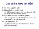 Bài giảng Trí tuệ nhân tạo: Các chiến lược tìm kiếm - Trường Đại học Thủy Lợi