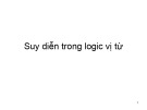 Bài giảng Trí tuệ nhân tạo: Suy diễn trong logic vị từ - Trường Đại học Thủy Lợi