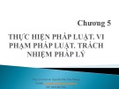 Bài giảng Pháp luật đại cương: Chương 5 - CĐ Kinh tế Công nghệ
