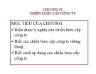 Bài giảng môn Quản trị chiến lược: Chương 4 - Trần Quang Cảnh