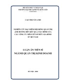 Luận án Tiến sĩ Quản trị kinh doanh: Nghiên cứu đặc điểm hội đồng quản trị ảnh hưởng đến kết quả tài chính của các công ty niêm yết sở hữu gia đình ở Việt Nam