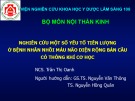 Bài giảng Nghiên cứu một số yếu tố tiên lượng ở bệnh nhân nhồi máu não diện rộng bán cầu có thông khí cơ học - NCS. Trần Thị Oanh