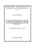 Luận văn Thạc sĩ Kinh tế: Các nhân tố ảnh hưởng đến khả năng tiếp cận vốn tín dụng chính thức của hộ nông dân trồng thanh long trên địa bàn tỉnh Bình Thuận