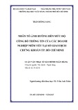 Luận văn Thạc sĩ Tài chính ngân hàng: Nhân tố ảnh hưởng đến mức độ công bố thông tin của các Doanh nghiệp niêm yết tại Sở giao dịch Chứng khoán TP. Hồ Chí Minh